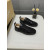 Christian Louboutin Black Leather Jet Crystal‑Encrusted Low‑Top Sneakers