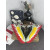 Christian Louboutin Multicolor Leather Slip‑On Spiked Sneakers Red Shark‑Tooth Sole