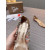 Christian Louboutin Clear PVC Golden Crystal‑Stud Pointed Toe Flat Pumps
