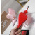 Christian Louboutin Pastel Pink Satin Checkerboard Crystal Tulle Ruffle 100mm Stiletto Heel Pumps