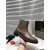 Christian Louboutin Brown Leather Chelsea Ankle Boots