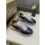 Christian Louboutin Navy‑Silver Glitter Shark Tooth Sole Low‑Top Sneakers