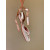 Christian Louboutin Rose Gold Satin Crystal Ankle‑Tie Ballet Flats