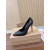 Christian Louboutin Black Leather 100mm Pointed Toe Stiletto Pumps