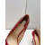 Christian Louboutin Red Metallic Patent Leather 100mm Stiletto Heel Kate Pumps