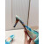 Christian Louboutin Tie‑Dye Satin Bow Mule Kitten Heel Sandals