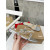 Christian Louboutin Silver Crystal Embellished Flat Slide Sandal