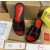 Christian Louboutin Black Crystal Slide Sandals With Red Signature Logo