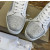 Christian Louboutin White Leather Silver Crystal‑Embellished Low‑Top Men’s Sneakers