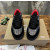 Christian Louboutin Black‑Silver Glitter Spiked Platform Low‑Top Sneakers