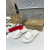 Christian Louboutin White Leather Flat Slide Sandal