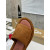 Christian Louboutin Brown Suede Flat Slide Sandal