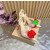 Christian Louboutin Ivory Satin Multicolor Fabric Flower 100mm Stiletto Heel Slingback Pumps