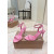 Christian Louboutin Pink Nappa Leather 85mm Stiletto Heel Ankle‑Strap Sandals