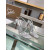 Christian Louboutin Silver Glitter Crystal‑Embellished 100mm heel Sandal