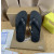 Christian Louboutin Black Embossed‑Logo Studded Flip‑Flop Sandals