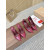 Christian Louboutin Burgundy Leather 85mm Pointed Toe Slingback Pumps