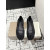 Christian Louboutin × Maison Margiela Black Mesh Crystal Tabi Split‑Toe Wedge Flats