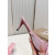 Christian Louboutin Pink Satin Bow 55mm Pointed‑Toe Mule Heels