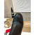 Christian Louboutin Black Stretch‑Leather Side‑Zip Block‑Heel Ankle Boots 85mm heel