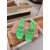 Christian Louboutin Green Patent Leather 100mm heel Silver‑Spiked Mule High‑Heel Sandals