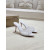 Christian Louboutin White Mesh 85mm Crystal‑Embellished Peep‑Toe Slide Stiletto Heel Mules