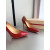 Christian Louboutin Red Patent Leather 100mm Stiletto Heel Kate Pumps