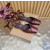 Christian Louboutin Brown Satin Bow Ankle‑Tie Slingback Ballet Flats