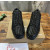 Christian Louboutin Black Mesh Leather Black‑Spiked Low‑Top Sneakers