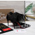 Christian Louboutin Black Satin Checkerboard Crystal Tulle Ruffle 100mm Stiletto Heel Pumps