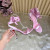 Christian Louboutin Pink Satin 100mm Ankle‑Wrap Tie Stiletto Sandals