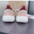 Christian Louboutin Pink‑Burgundy Chunky Bubble‑Sole Lace‑Up Sneakers