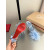 Christian Louboutin Light Blue Satin 100mm Feather Slingback Sandals