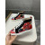 Christian Louboutin Red Graffiti Print High‑Top Sneakers