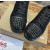 Christian Louboutin Black Mesh Suede Patent Black‑Spiked Low‑Top Sneakers