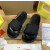 Christian Louboutin Black Stud‑Trim Platform Slide Sandals