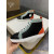 Christian Louboutin Black Chevron Mint‑Trim Orange‑Spiked High‑Top Sneakers