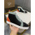 Christian Louboutin Black Chevron Mint‑Trim Orange‑Spiked High‑Top Sneakers