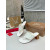 Christian Louboutin White Croc‑embossed Leather 55mm Block Heel Mule Sandal