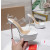Christian Louboutin White Patent 150mm Clear‑Strap Platform Mule Heels
