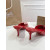 Christian Louboutin Red Patent Peep‑Toe Kitten Heel Mules