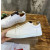 Christian Louboutin White Leather Silver‑Spiked Slip‑On Low‑Top Sneakers
