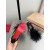 Christian Louboutin Black Feather 100mm Slingback Stiletto Sandals