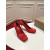 Christian Louboutin Red Satin Bow 100mm Square Toe Stiletto Pumps