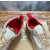 Christian Louboutin Beige Suede Crystal Spiked Platform Low‑Top Sneakers