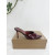 Christian Louboutin Burgundy Patent 85mm Pointed‑Toe Mule Heels