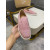 Christian Louboutin Pink Suede Crystal‑Embellished Slip‑On Sneakers