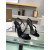 Christian Louboutin Black Patent Asymmetric Curved Strap Slingback Sandal 100mm heel