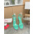 Christian Louboutin Green Patent Spiked Ankle‑Strap Sandal 100mm heel