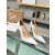 Christian Louboutin White Patent Scalloped 100mm heel Pump